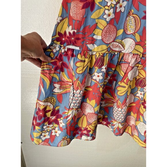 New Talbots Skirt Womens 2X Maxi Floral Pineapple Ruffle Cottagecore Prairie - Picture 2 of 7